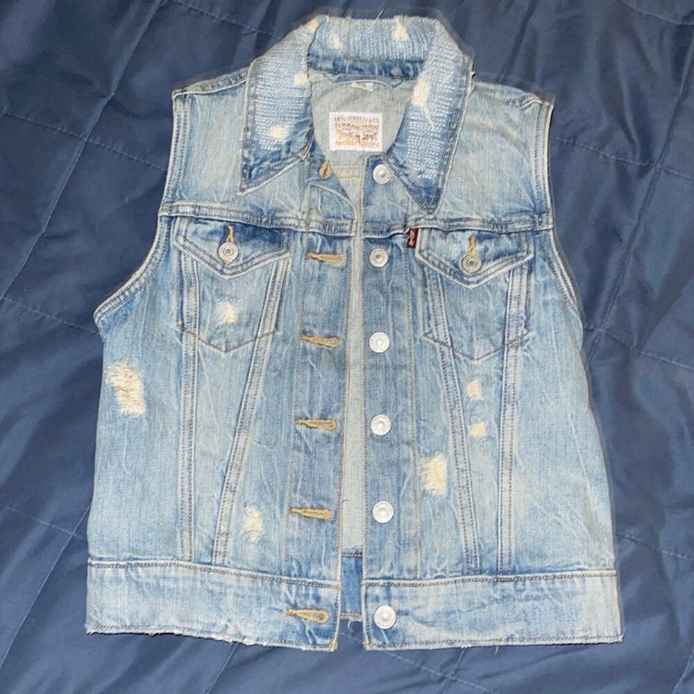 Levi’s Distressed Denim Vest